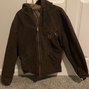 Carhartt jacket fleece lined size small adults